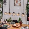 Koyoto Lampa wisząca, Kula świetlna, Lampa wisząca Ecru, Czarny, 5-punktowe