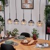 Koyoto Lampa wisząca, Kula świetlna, Lampa wisząca Ecru, Czarny, 5-punktowe