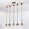 Koyoto Lampa wisząca, Kula świetlna, Lampa wisząca Ecru, Czarny, 5-punktowe