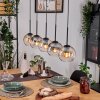 Koyoto Lampa wisząca, Kula świetlna, Lampa wisząca Ecru, Czarny, 5-punktowe