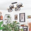 Koyoto lampa sufitowa, kula świetlna złoty, czarny, 8-punktowe