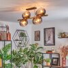 Koyoto lampa sufitowa, kula świetlna złoty, czarny, 8-punktowe