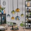 Koyoto Lampa wisząca, Kula świetlna, Lampa wisząca Niebeieski, Złoty, Zielony, Przezroczysty, 6-punktowe