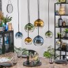 Koyoto Lampa wisząca, Kula świetlna, Lampa wisząca Niebeieski, Złoty, Zielony, Przezroczysty, 6-punktowe
