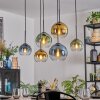 Koyoto Lampa wisząca, Kula świetlna, Lampa wisząca Niebeieski, Złoty, Zielony, Przezroczysty, 6-punktowe