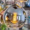 Koyoto lampa wisząca, kula świetlna, lampa wisząca niebeieski, zielony, przezroczysty, miedziany, 6-punktowe