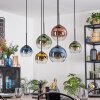 Koyoto lampa wisząca, kula świetlna, lampa wisząca niebeieski, złoty, zielony, przezroczysty, miedziany, 6-punktowe