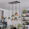 Koyoto lampa wisząca, kula świetlna, lampa wisząca niebeieski, złoty, zielony, przezroczysty, miedziany, 6-punktowe