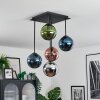 Gastor lampa sufitowa, kula świetlna niebeieski, chrom, zielony, miedziany, przydymiony, 5-punktowe