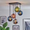 Gastor lampa sufitowa, kula świetlna niebeieski, chrom, zielony, miedziany, przydymiony, 5-punktowe