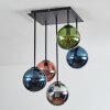 Gastor lampa sufitowa, kula świetlna niebeieski, chrom, zielony, miedziany, przydymiony, 5-punktowe