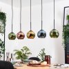 Koyoto lampa wisząca, kula świetlna, lampa wisząca kolory naturalne, czarny, 5-punktowe