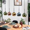 Koyoto lampa wisząca, kula świetlna, lampa wisząca kolory naturalne, czarny, 5-punktowe