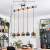 Koyoto lampa wisząca, kula świetlna, lampa wisząca kolory naturalne, czarny, 5-punktowe