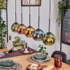 Koyoto lampa wisząca, kula świetlna, lampa wisząca kolory naturalne, czarny, 5-punktowe