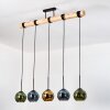 Koyoto Lampa wisząca, Kula świetlna, Lampa wisząca Ecru, Czarny, 5-punktowe