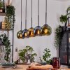 Koyoto Lampa wisząca, Kula świetlna, Lampa wisząca Ecru, Czarny, 5-punktowe