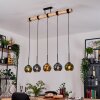Koyoto lampa wisząca, kula świetlna, lampa wisząca kolory naturalne, czarny, 5-punktowe