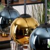 Koyoto lampa wisząca, kula świetlna, lampa wisząca kolory naturalne, czarny, 5-punktowe