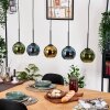 Koyoto lampa wisząca, kula świetlna, lampa wisząca kolory naturalne, czarny, 5-punktowe
