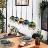 Koyoto lampa wisząca, kula świetlna, lampa wisząca kolory naturalne, czarny, 5-punktowe