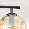 Ripoll Lampa sufitowa, Kula świetlna W kolorze bursztynu, Przezroczysty, 2-punktowe