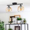 Ripoll Lampa sufitowa, Kula świetlna W kolorze bursztynu, Przezroczysty, 2-punktowe