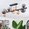 Chehalis Lampa sufitowa, Kula świetlna W kolorze bursztynu, Przydymiony, 8-punktowe