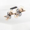 Koyoto lampa sufitowa, kula świetlna złoty, czarny, 8-punktowe