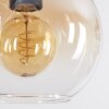 Koyoto lampa wisząca, kula świetlna, lampa wisząca bursztynowy, przezroczysty, przydymiony, 6-punktowe