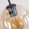 Koyoto lampa wisząca, kula świetlna, lampa wisząca bursztynowy, przezroczysty, przydymiony, 6-punktowe