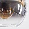 Koyoto lampa wisząca, kula świetlna, lampa wisząca bursztynowy, przezroczysty, przydymiony, 6-punktowe