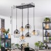Koyoto lampa wisząca, kula świetlna, lampa wisząca bursztynowy, przezroczysty, przydymiony, 6-punktowe
