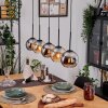 Koyoto Lampa wisząca, Kula świetlna, Lampa wisząca Ecru, Czarny, 5-punktowe