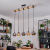 Koyoto lampa wisząca, kula świetlna, lampa wisząca kolory naturalne, czarny, 5-punktowe