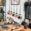 Koyoto lampa wisząca, kula świetlna, lampa wisząca kolory naturalne, czarny, 5-punktowe