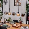 Koyoto lampa wisząca, kula świetlna, lampa wisząca kolory naturalne, czarny, 5-punktowe