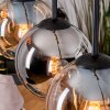 Koyoto lampa wisząca, kula świetlna, lampa wisząca kolory naturalne, czarny, 5-punktowe