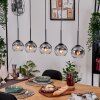 Koyoto lampa wisząca, kula świetlna, lampa wisząca kolory naturalne, czarny, 5-punktowe