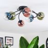 Chehalis Lampa sufitowa, Kula świetlna Niebeieski, Zielony, Przezroczysty, W kolorze miedzi, 6-punktowe