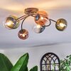 Chehalis Lampa sufitowa, Kula świetlna Niebeieski, Zielony, Przezroczysty, W kolorze miedzi, 6-punktowe