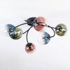 Chehalis Lampa sufitowa, Kula świetlna Niebeieski, Zielony, Przezroczysty, W kolorze miedzi, 6-punktowe