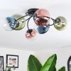 Chehalis lampa sufitowa, kula świetlna niebeieski, zielony, przezroczysty, miedziany, 6-punktowe