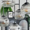 Ripoll lampa sufitowa, kula świetlna chrom, przezroczysty, przydymiony, 5-punktowe