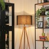 Flemming lampa stojąca kolory naturalne, czarny, 1-punktowy