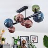 Chehalis lampa sufitowa, kula świetlna niebeieski, zielony, miedziany, 8-punktowe
