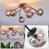 Chehalis Lampa sufitowa, Kula świetlna 64 cm Przydymiony, 6-punktowe
