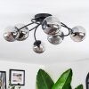 Chehalis Lampa sufitowa, Kula świetlna 64 cm Przydymiony, 6-punktowe