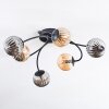 Chehalis Lampa sufitowa, Kula świetlna W kolorze bursztynu, Przydymiony, 6-punktowe Chehalis Lampa sufitowa, Kula świetlna W kolorze bursztynu, Przydymiony, 6-punktowe