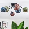Chehalis Lampa sufitowa, Kula świetlna Niebeieski, Zielony, W kolorze miedzi, 6-punktowe